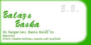 balazs baska business card